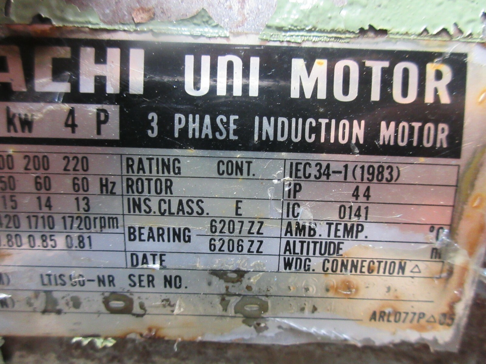 SPECIAL NACHI LTIS90-NR MOTOR VDC-1B-2A3-U-20 UVC-1A-A3-3.7-4-1204K OKUMA EACH 1