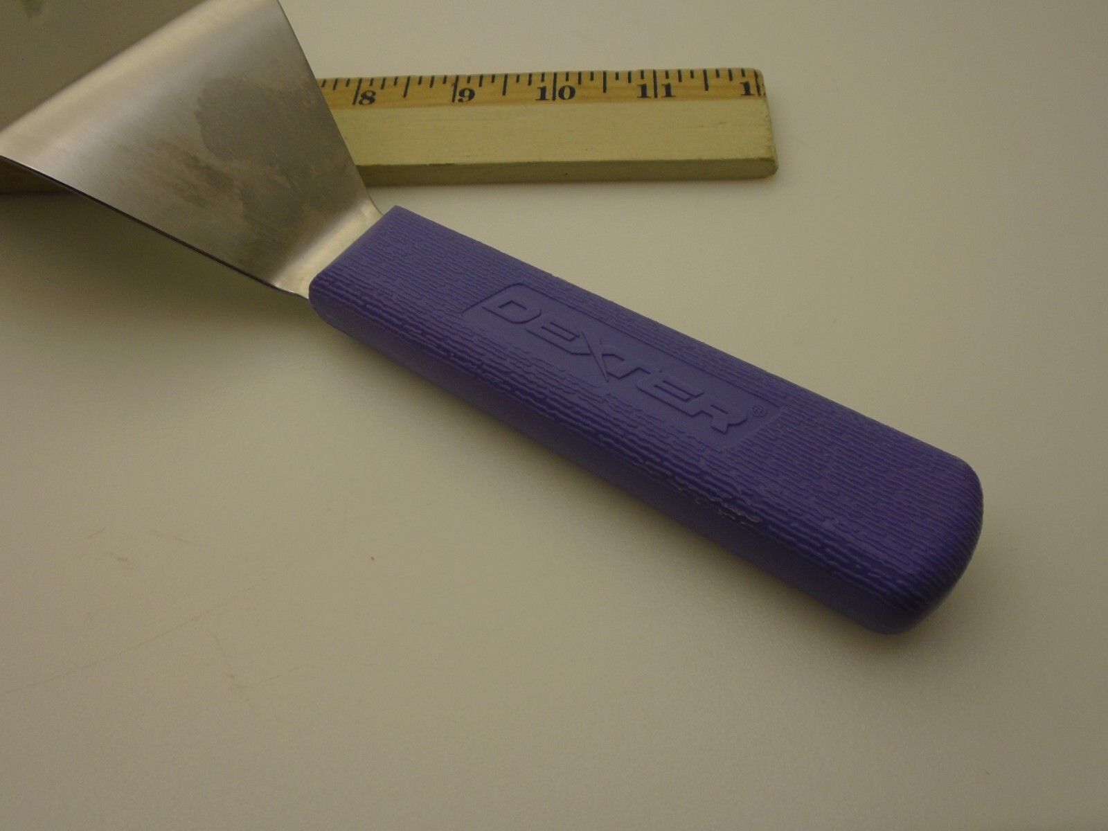 Dexter USA 8X3 Set (2) Spatula Turners Stainless Semi Flex Purple Handle S286-8