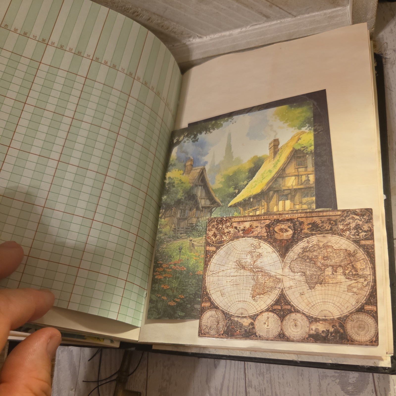 Fully Embellished Handmade World Traveler Themed Junk Journal 88 pages