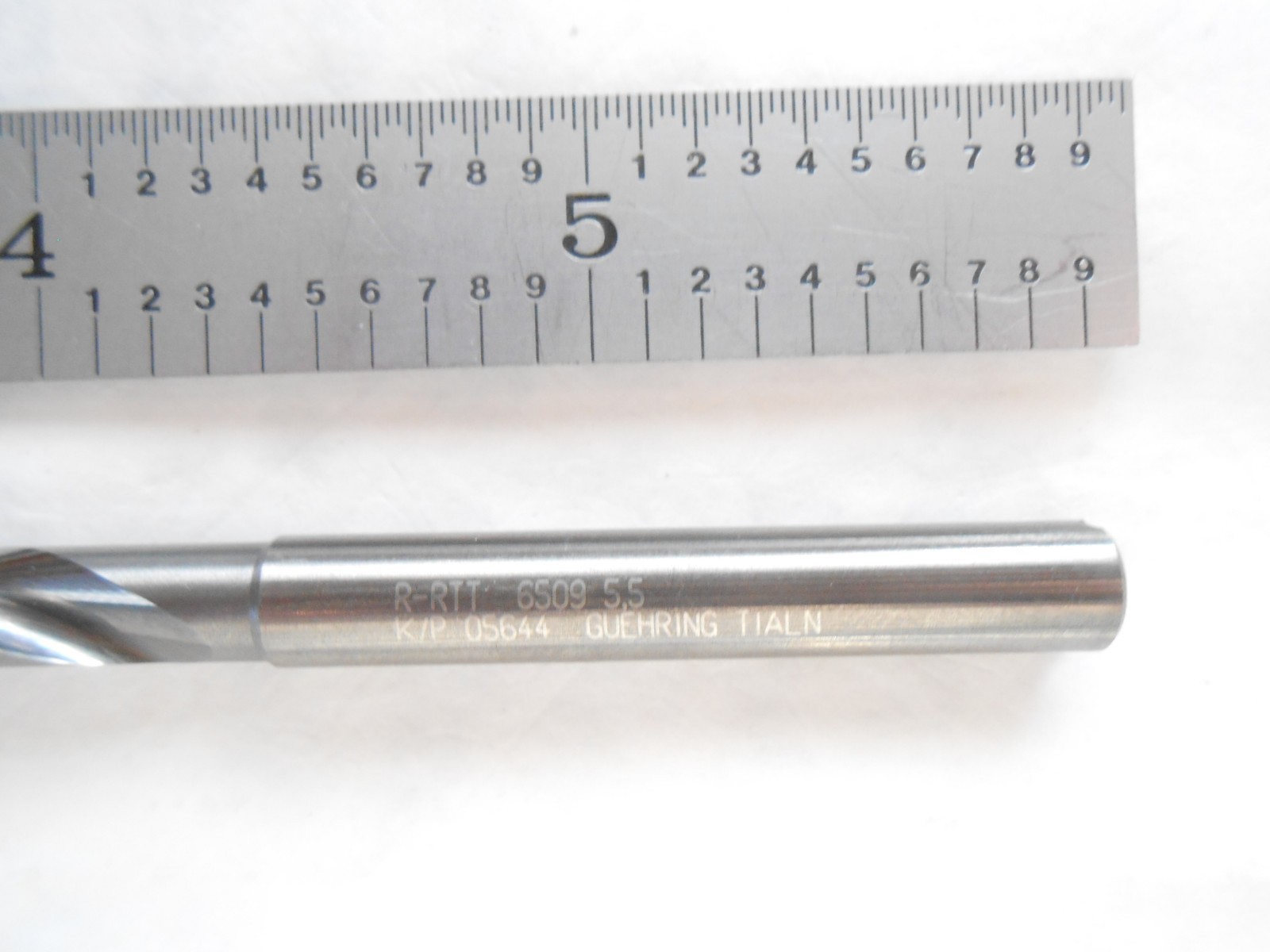 NEW GUHRING SOLID CARBIDE 15XD H.P. DRILL 5.50MM CUT DIA. X 110MM FL X 150MM OAL