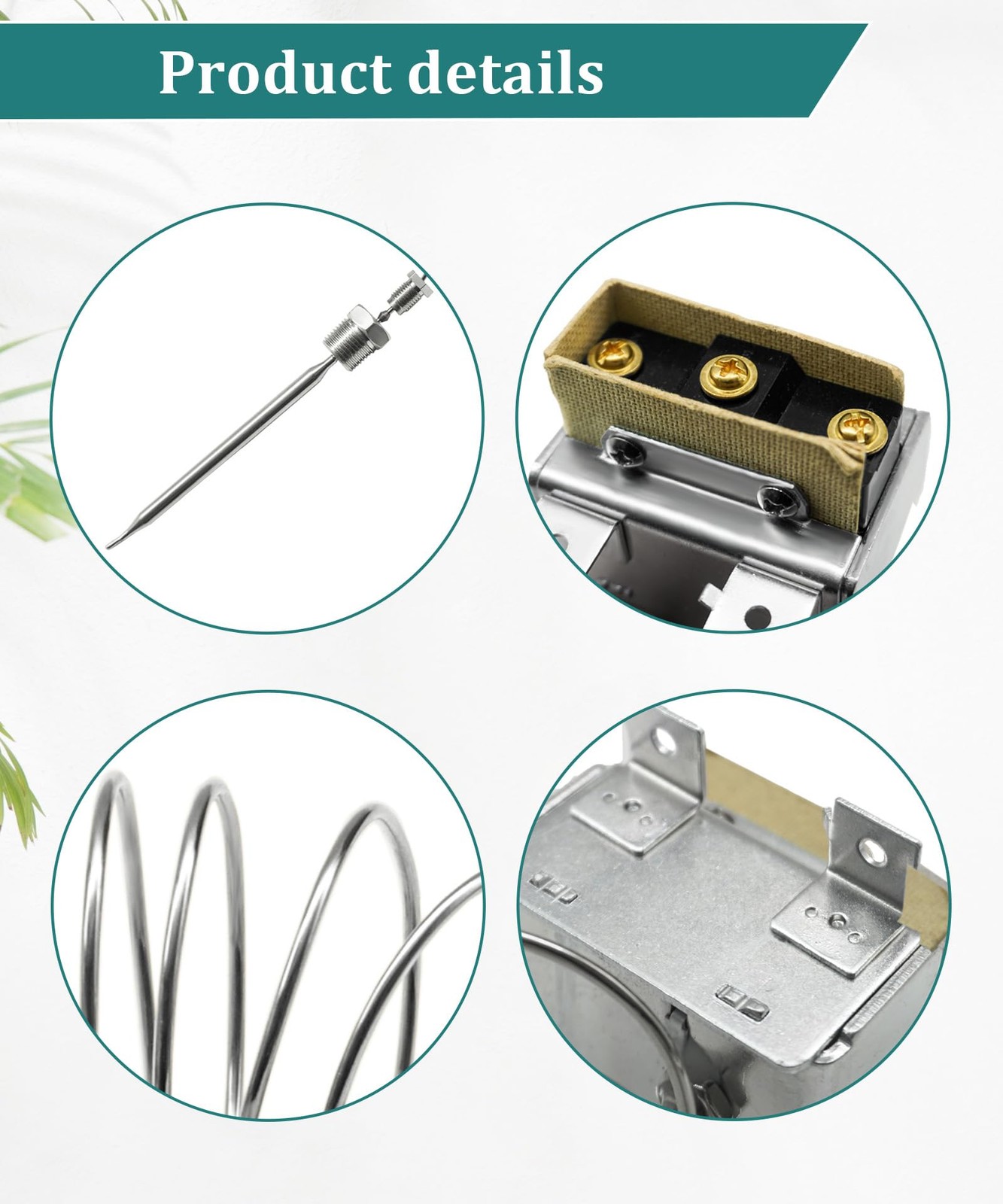 ATOSA 1177 Fryer High Limit Switch LCCM2003000 Replacement 3/8 MPT 232/450F