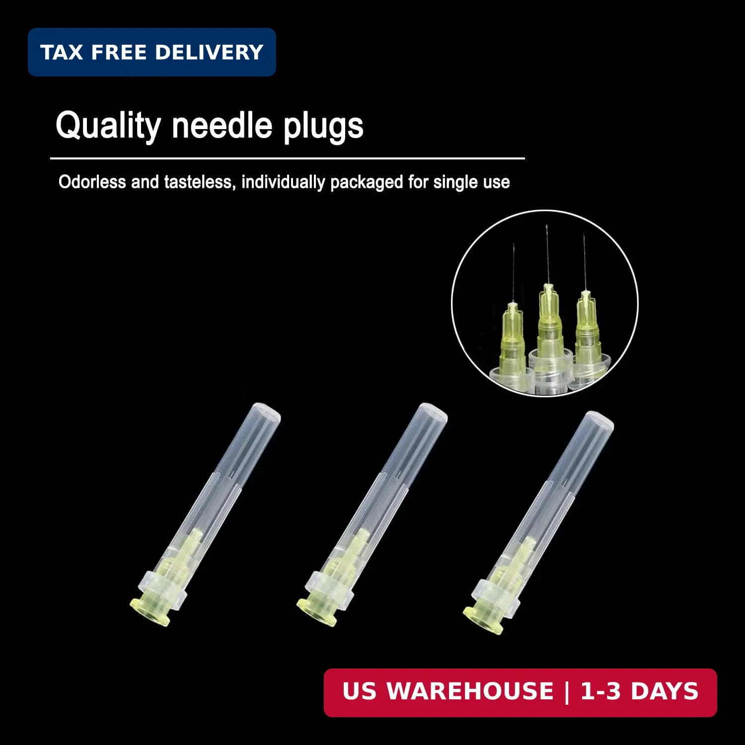 Disposable Luer Lock Needle 30Ga 5/16 Inch 8mm 100Pack(30Ga-5/16IN)