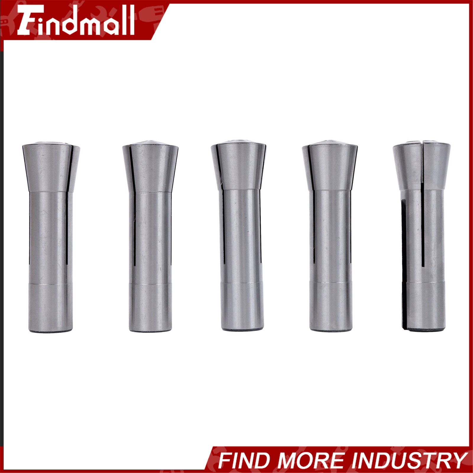 Findmall R8 Round Collet Set 25pc – 0.0005″ TIR Ultra Precision Industrial