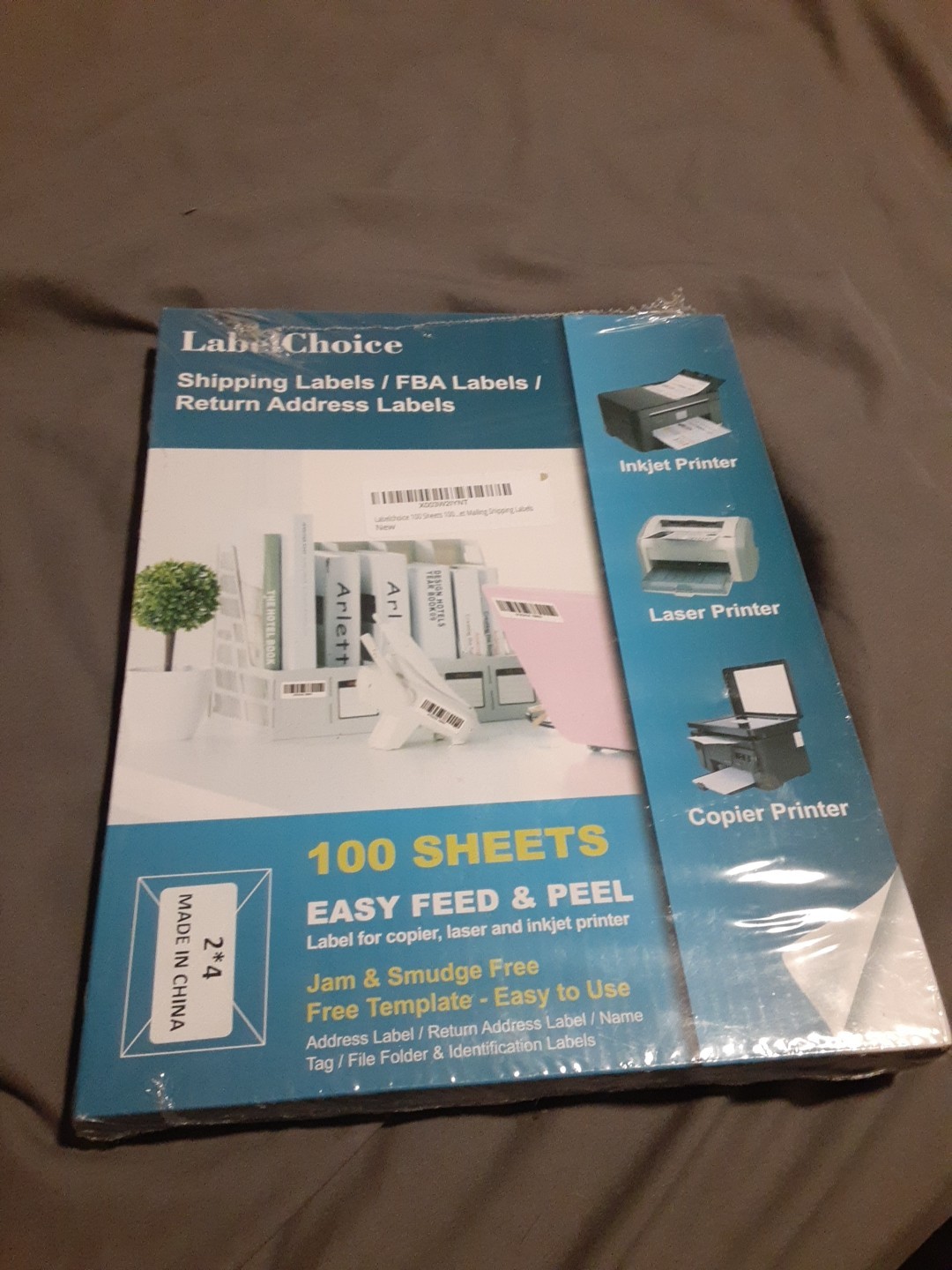 Label Choice Shipping Labels/FBA Labels/Return Address Labels 100 Sheets-NEW