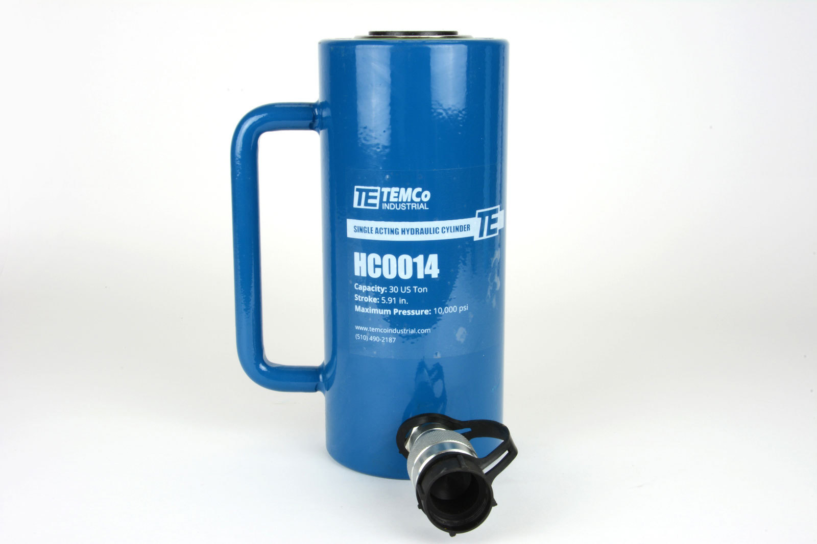 TEMCo HC0014 – Hydraulic Cylinder Ram Single Acting 30 TON 6″ Inch Stroke