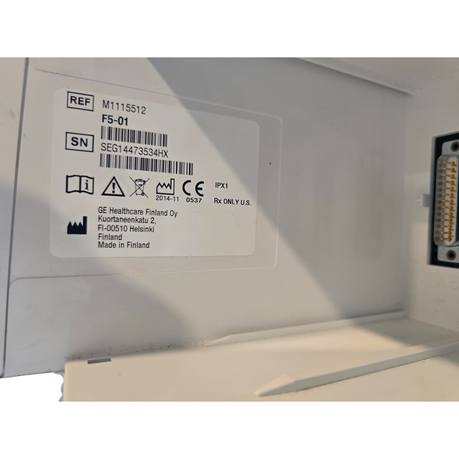 GE Healthcare M1115512 F5-01 Medical Module/Component Made in Finland (Rx Only)