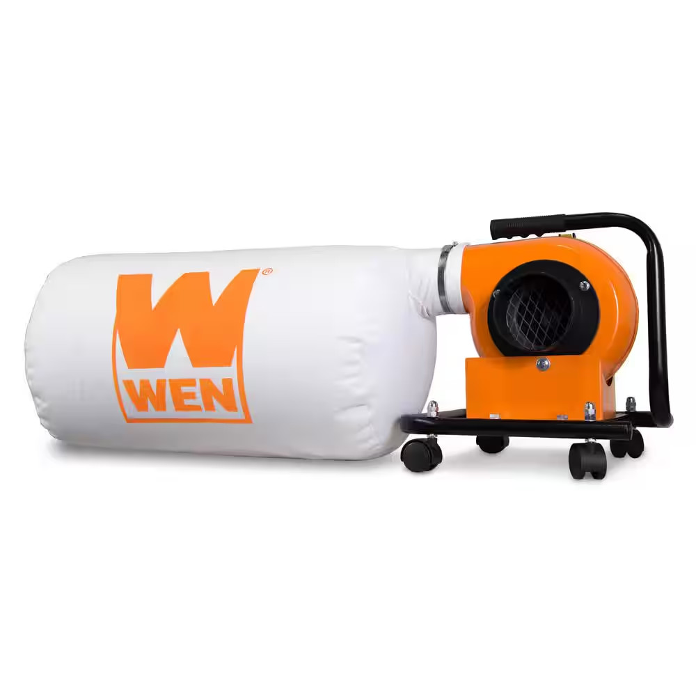 5.7 Amp 660 CFM Rolling Dust Collector with 12 Gal. Bag and Optional Wall Mount