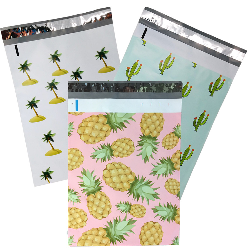 10×13″ Designer Tropical Poly Mailers Combo Pack, Quality Shipping Bag Envelopes
