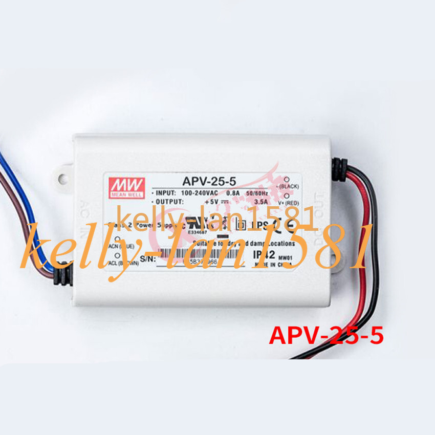1pc New MEAN EWLL LED power supply APV-25-5 17.5W ( 5V 3.5A )