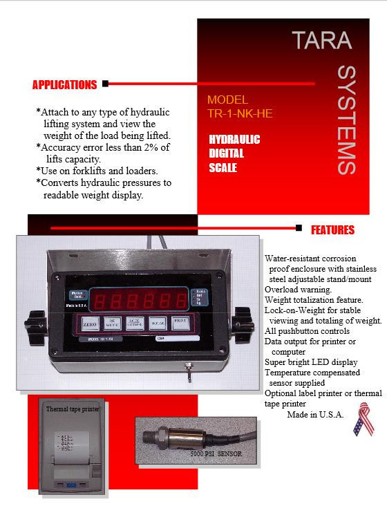 FORKLIFT SCALE / FRONT END LOADER SCALE / BUCKET / BOBCAT / ON BOARD WEIGHING
