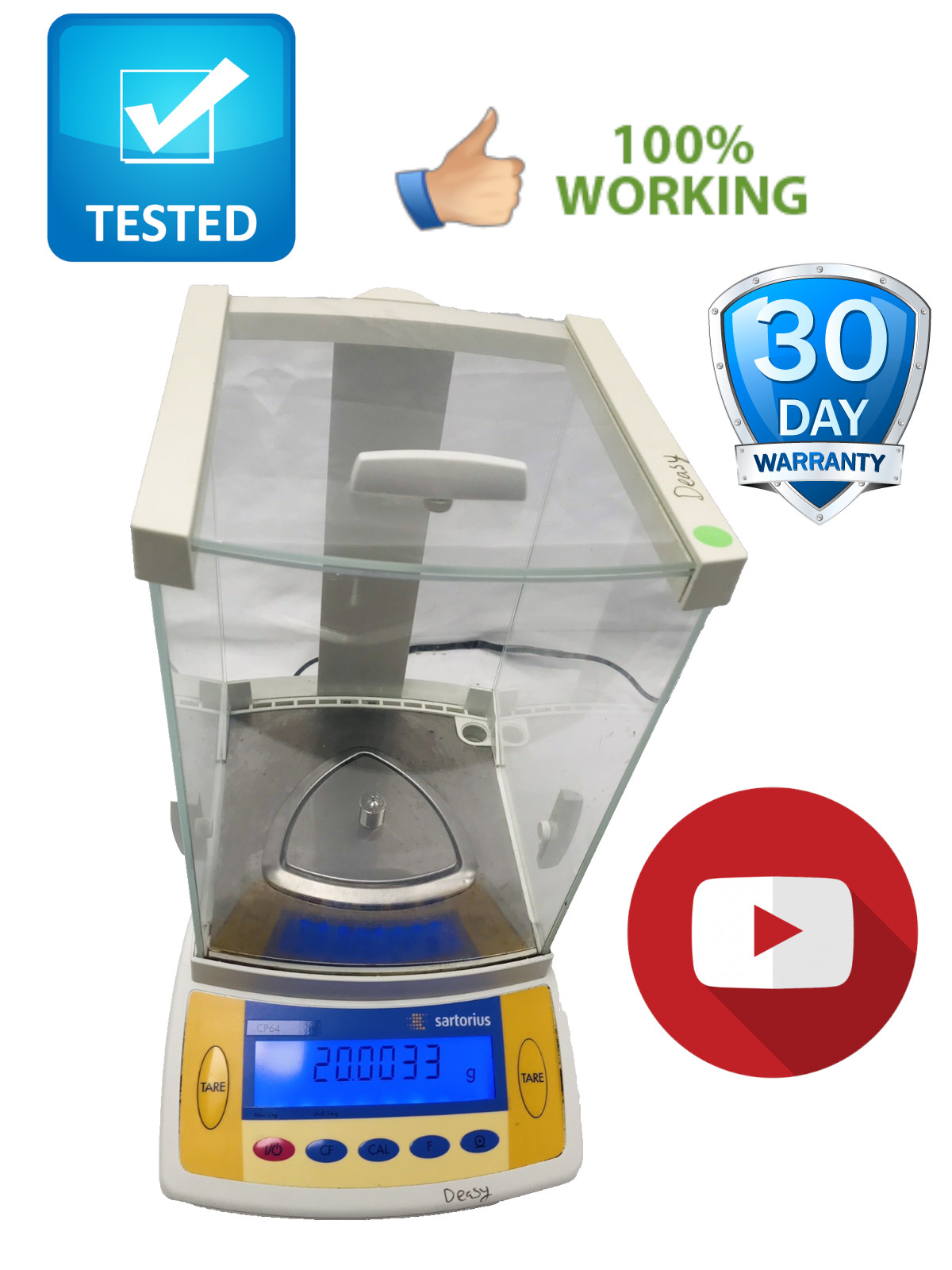 Sartorius CP64 60g Analytical Balance Laboratory Benchtop Scale Draft Shield