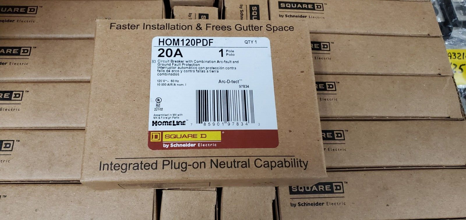 HOM120PDF – LOT OF 1 – NEW IN BOX CAT# HOM120PDF CIRCUIT BREAKER