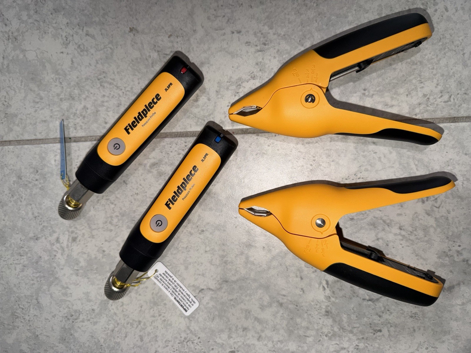 Fieldpiece JL3KR4 Wireless Refrigerant Probe & Clamps Kit w/ Case & Manual