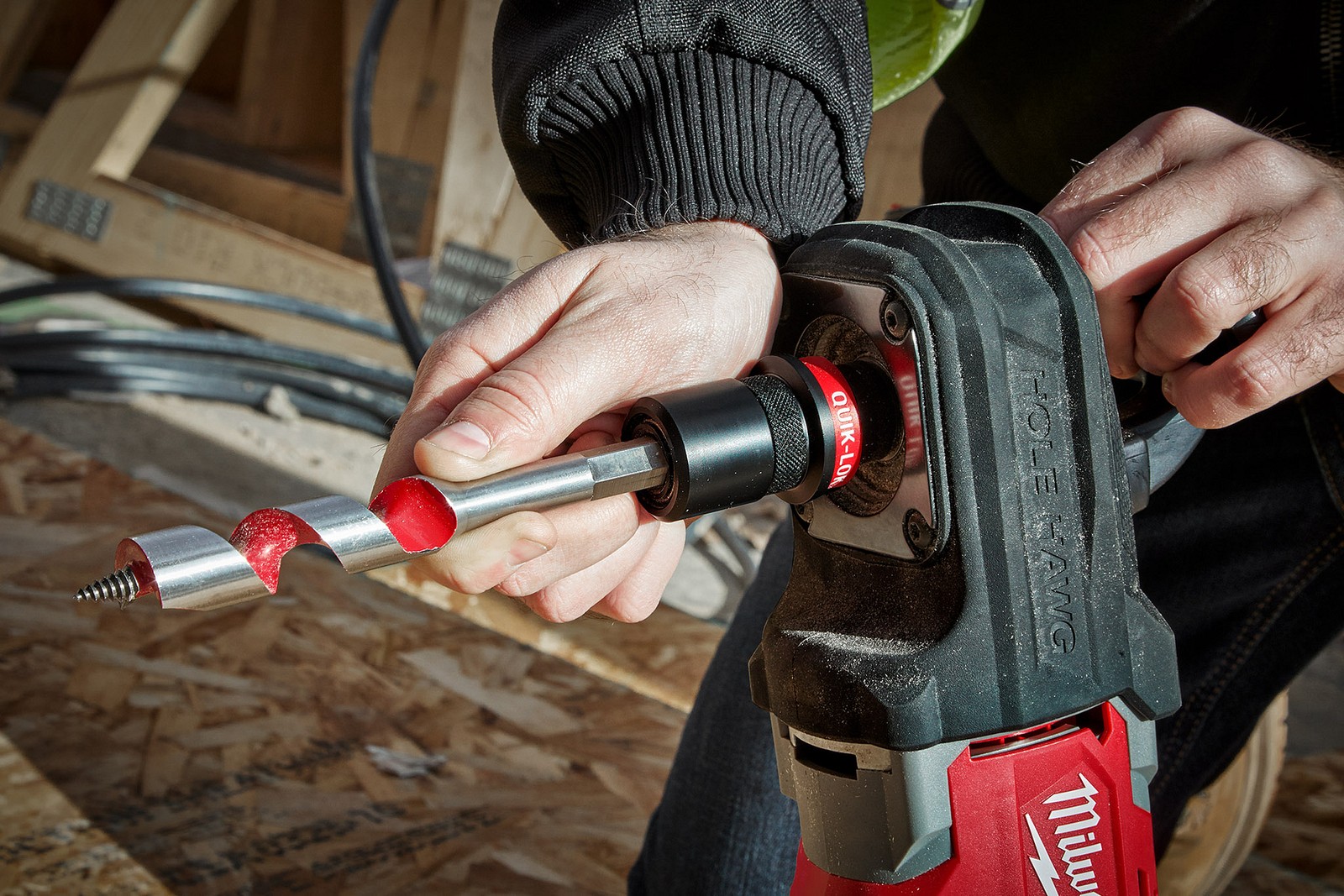 Milwaukee Tool 2808-20 M18 FUEL Hole Hawg Right Angle Drill W/QUIK-LOK Tool Only