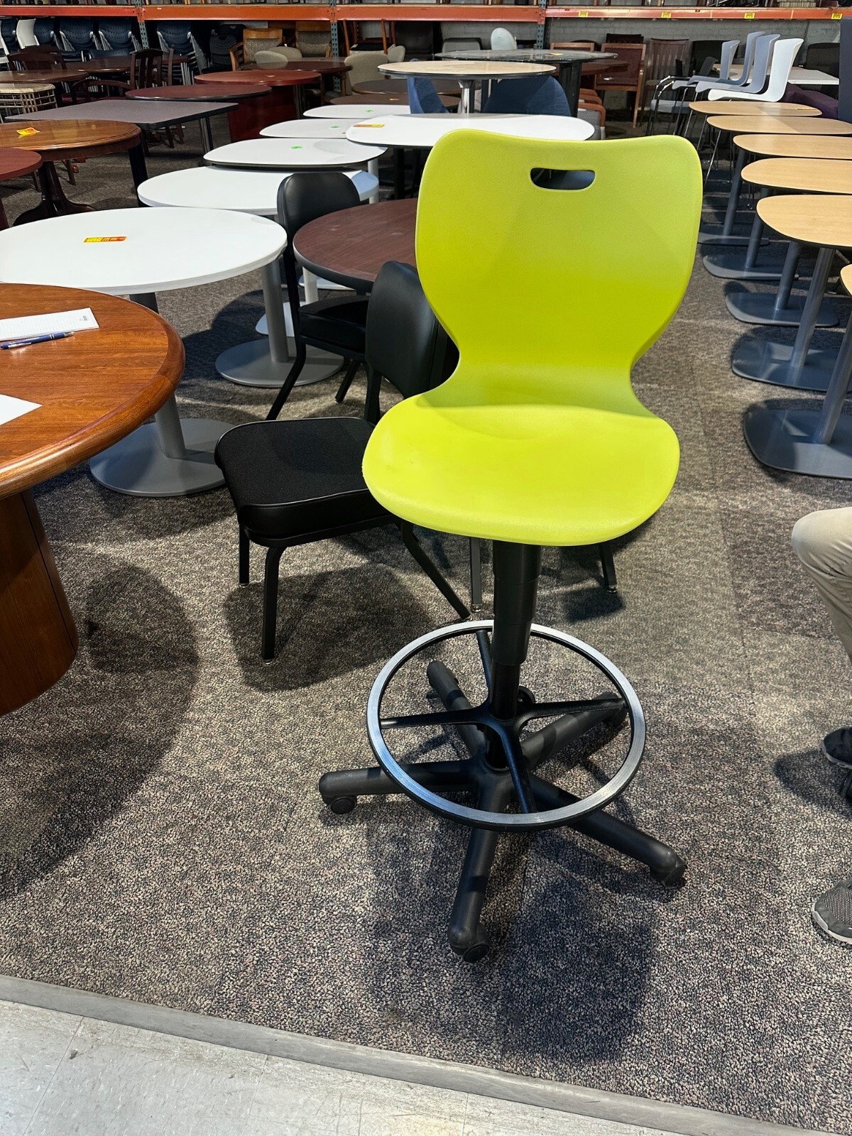 Drafting Chair / Stool in Yellow Finish by HON