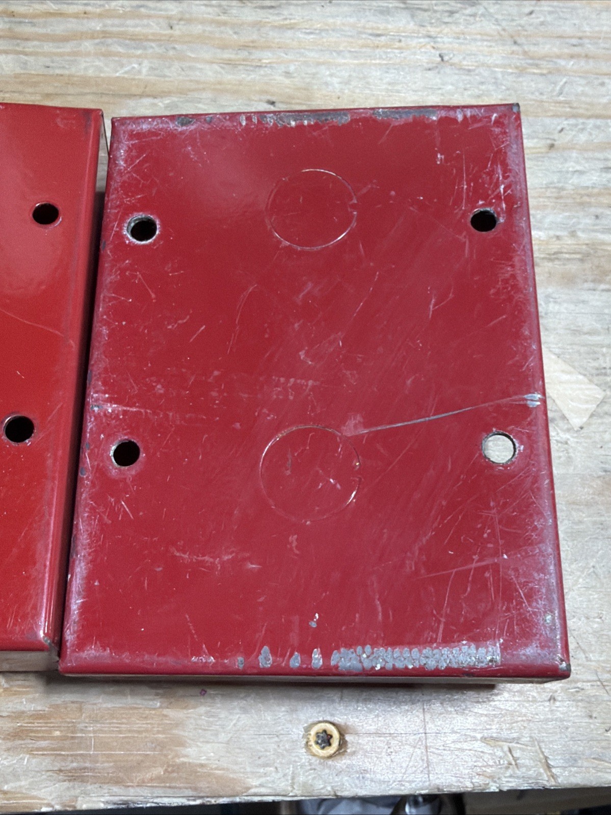 FIRE-LITE ALARMS MODEL SB-10 FIRE ALARM BACK BOX AS SHOWN Lot Of 2