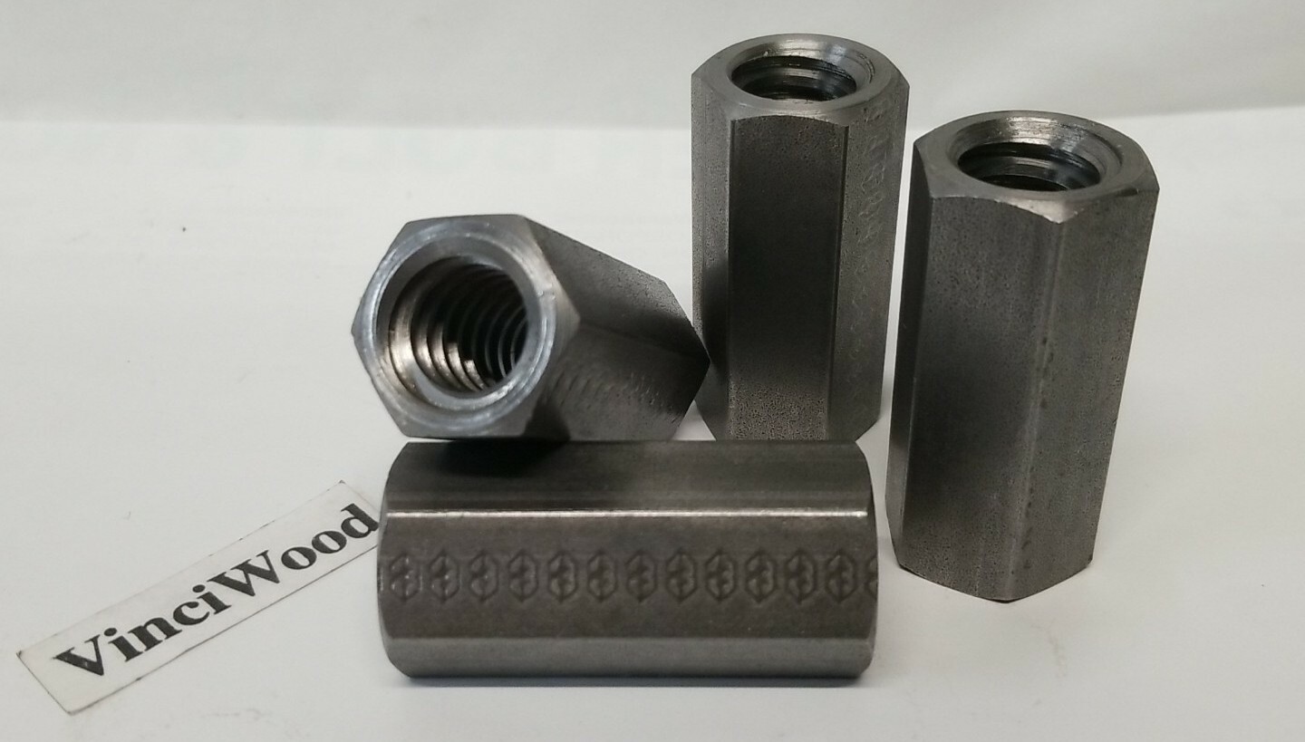 1″-5 Acme Coupling Nut (1 Piece) Right Hand, 1-3/8″ Wide Hex x 2-3/4″ USA.