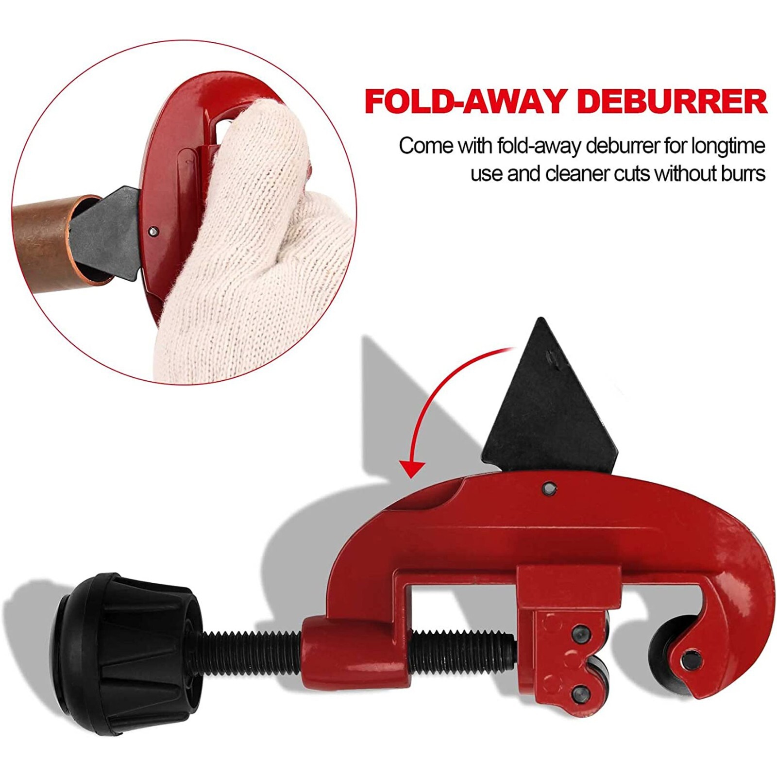 ﻿Pipe Tube Cutter 1/8″ to 1-1/8″ OD Copper Brass Aluminum PVC Plumbing HVAC
