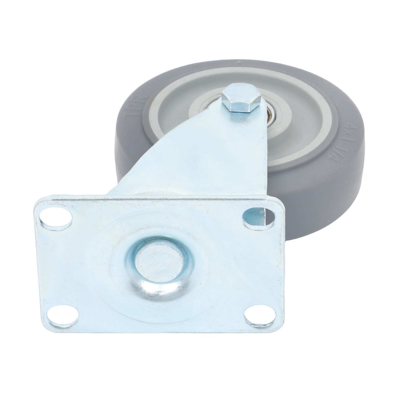 4 Pack Grey 4 Inch Swivel Caster Wheels 1200 Lbs Heavy Duty With Diagonal Bar