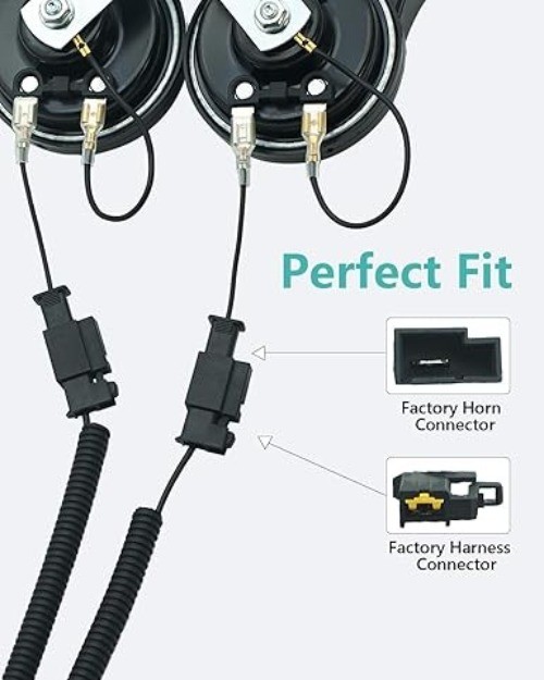 Car Horn Connector Adapter Wiring Harness, 2 Pack Pigtail Conver Model: Toyota