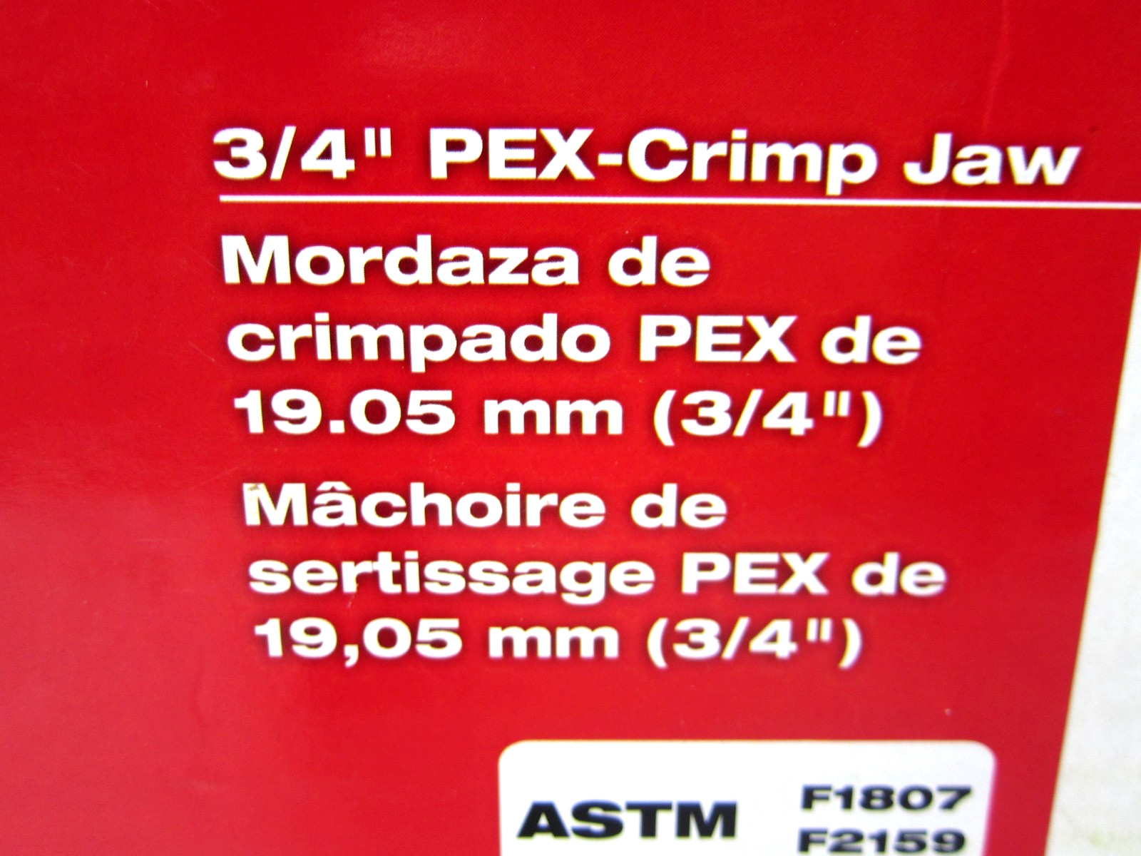 Milwaukee Tool 49-16-2453C M12 Force Logic Pex Crimp Jaw, For 3/4 Pex-SEALED!