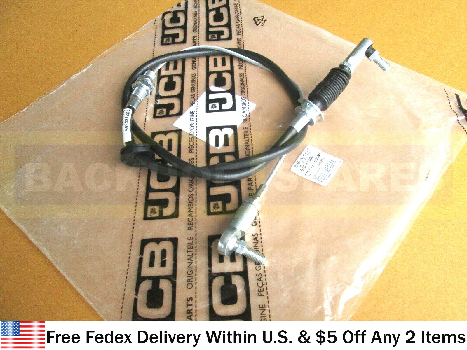 JCB PARTS – GENUINE JCB CABLE LOCK ASSEMBLY BOOM (PART NO. 910/48400)