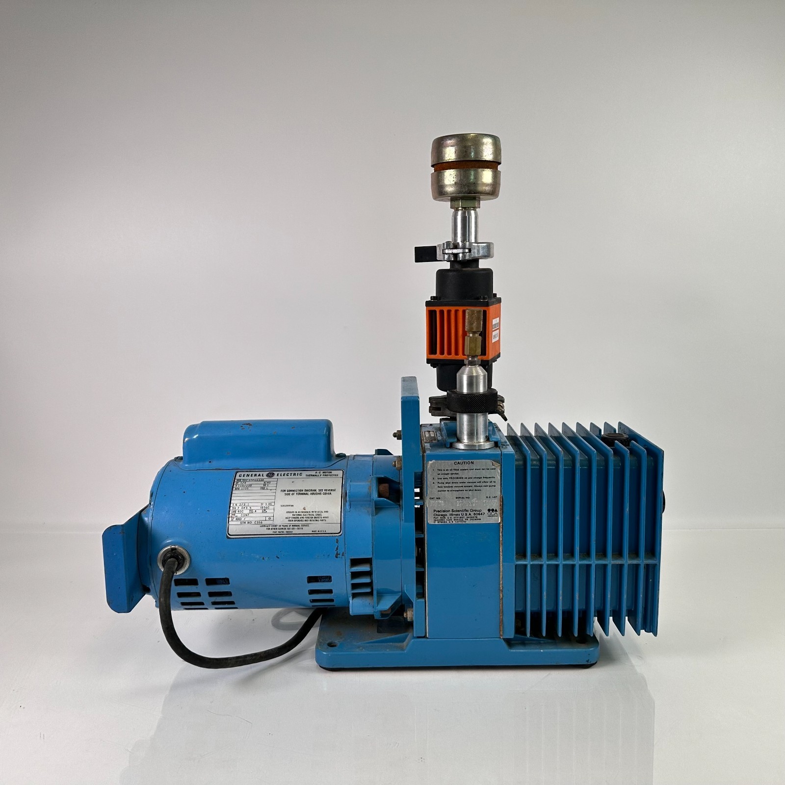 Precision Scientific Dual Stage Rotary Vane Vacuum Pump DD-90 DD90 1/3 HP