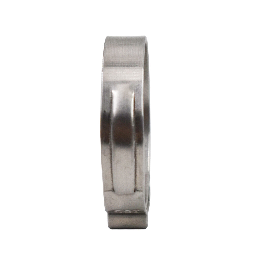 100 Pack 1 Inch Stainless Steel Hose Clamps Crimp Pinch Fitting Tubing New