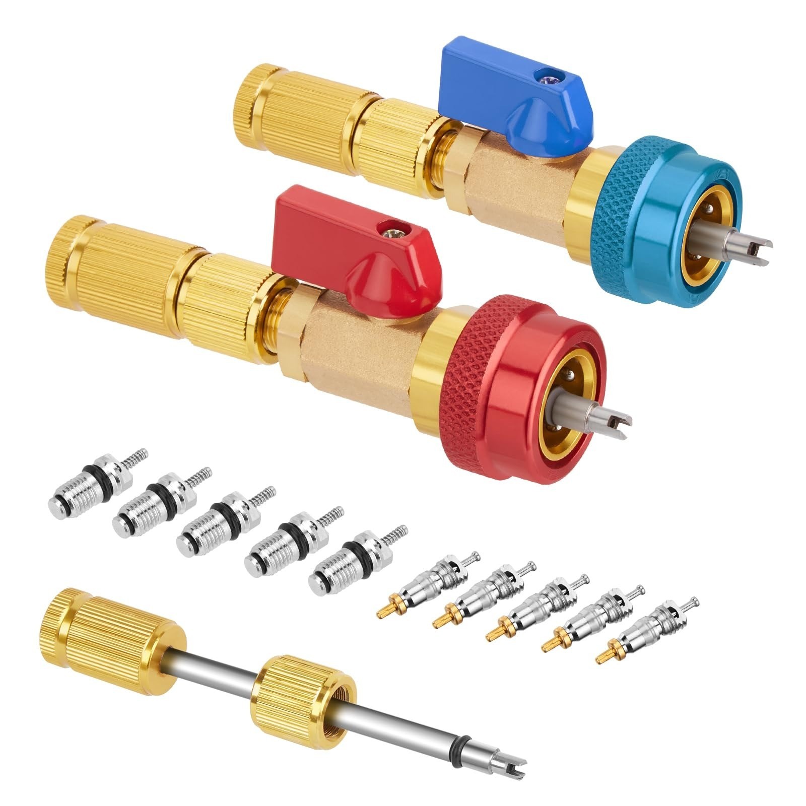 R134A Valve Core Remover Installer WADEO AC High Low Pressure Tool
