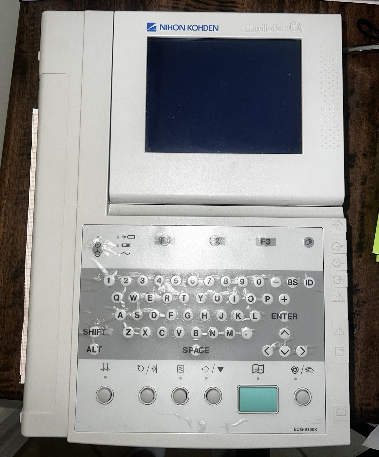 Nihon Kohden Cardiofax Q ECG-9130K EKG Machine Working No Patient Cable