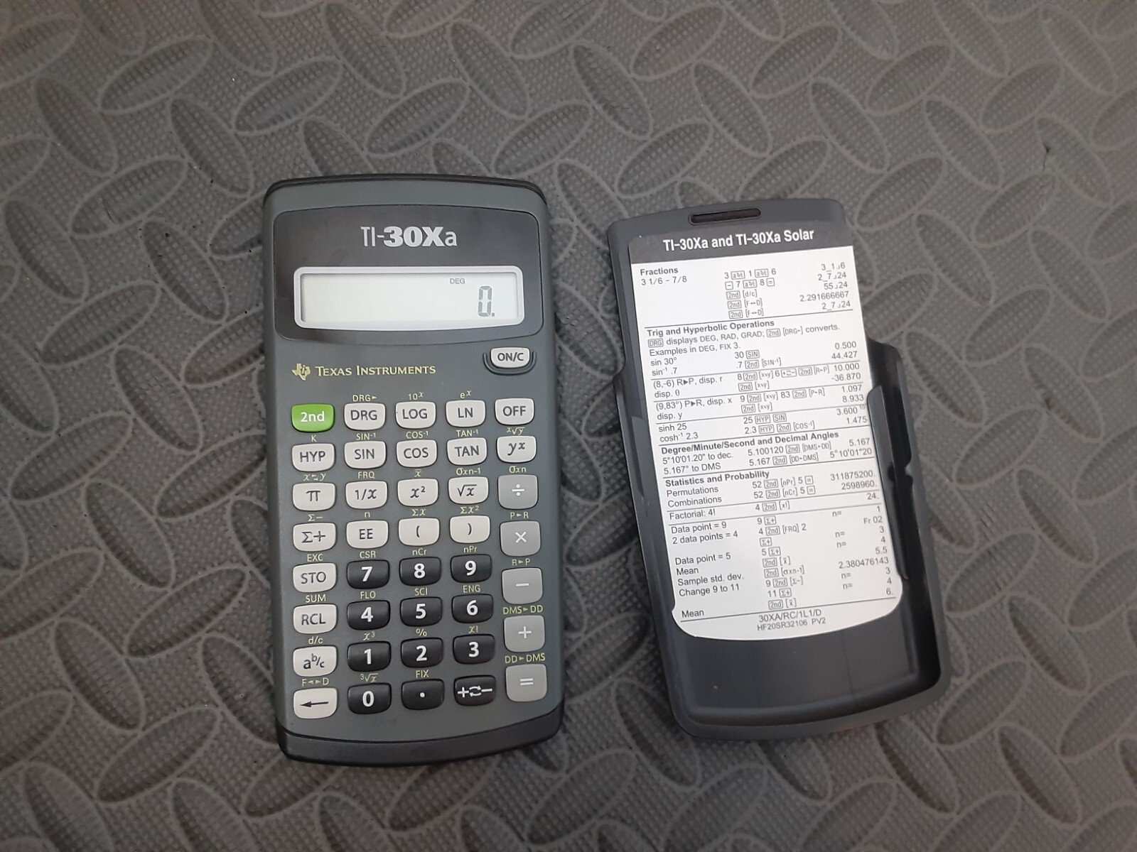 Texas Instruments TI-30Xa Calculator Tested Working #S32