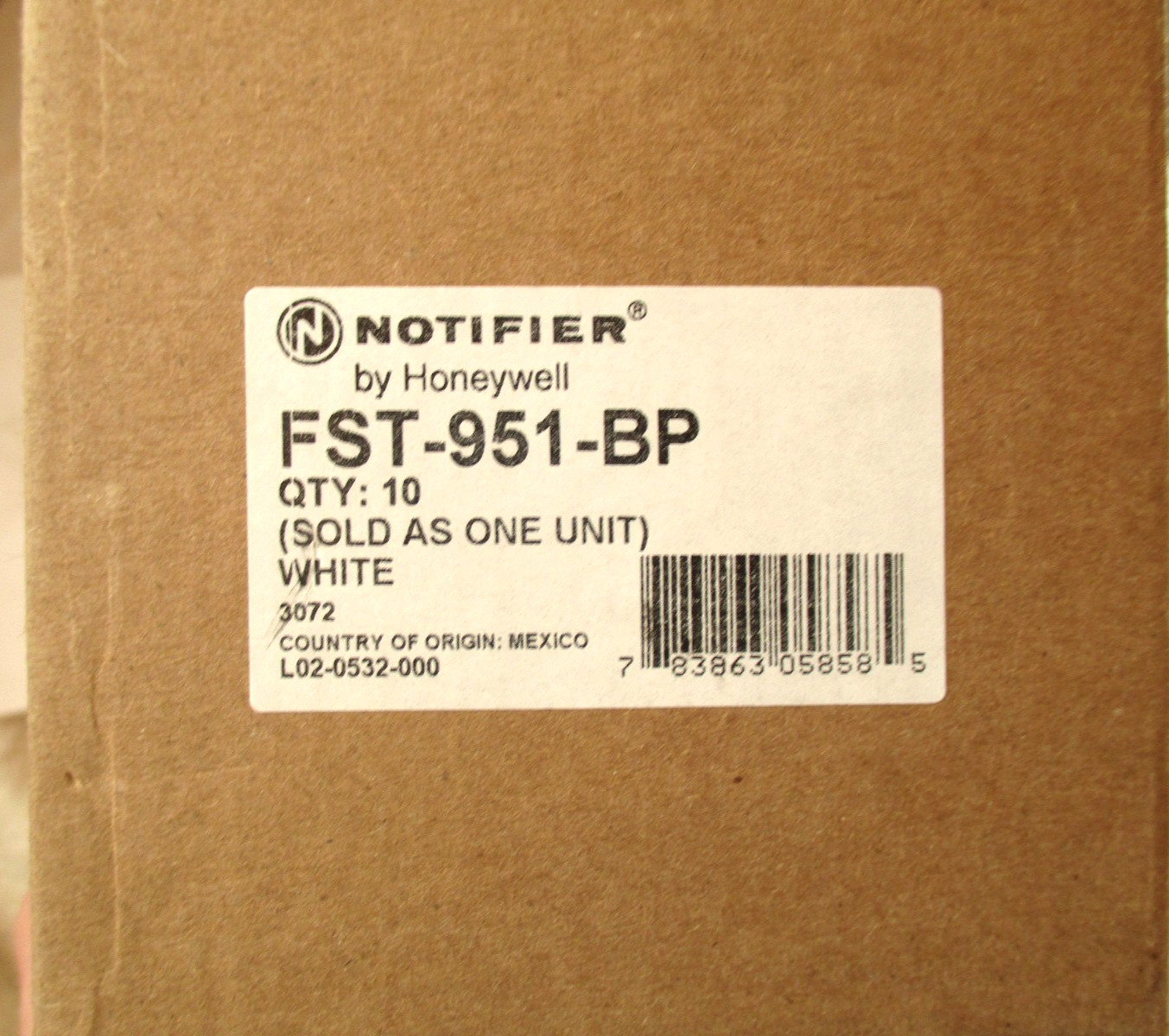New Notifier FST-951-BP Addressable Heat Detector / Sensor. BOX / LOT OF 10