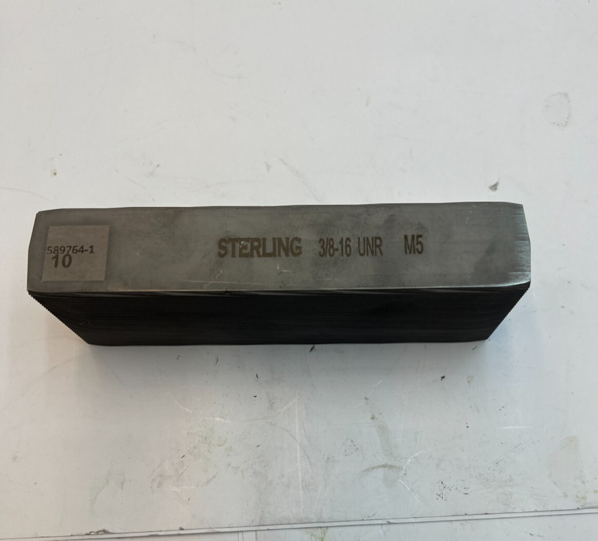 STERLING 589764-1 10 Machine Screw Duplex Die 3/8-16 UNR M5, 2-1/8 x 6 x 1-3/16″