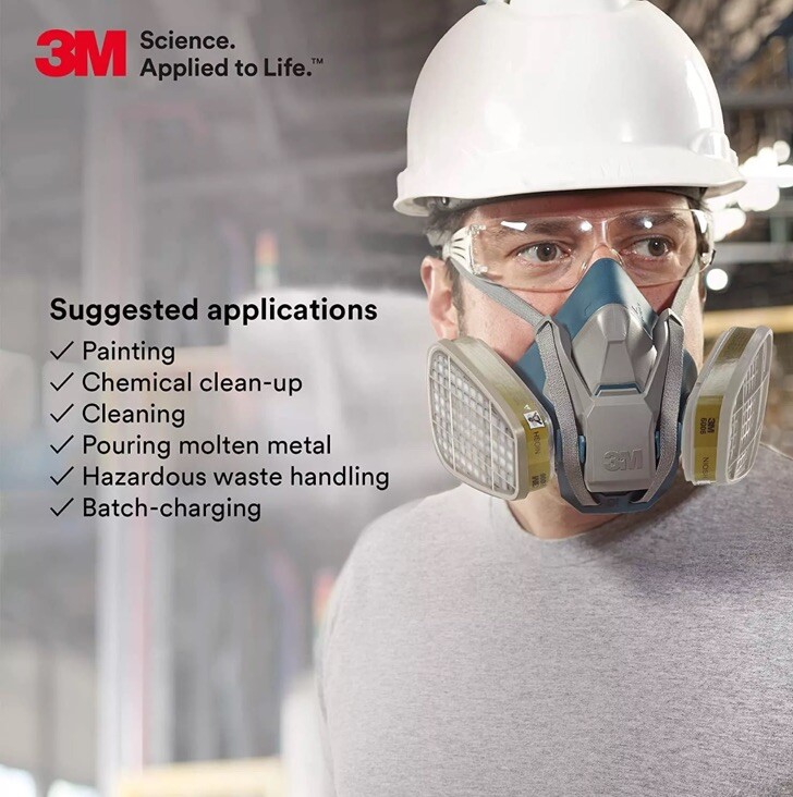 3M 6006 Multi Gas/Vapor Replacement Cartridge, 2 Cartridges – FREE SHIPPING 2029