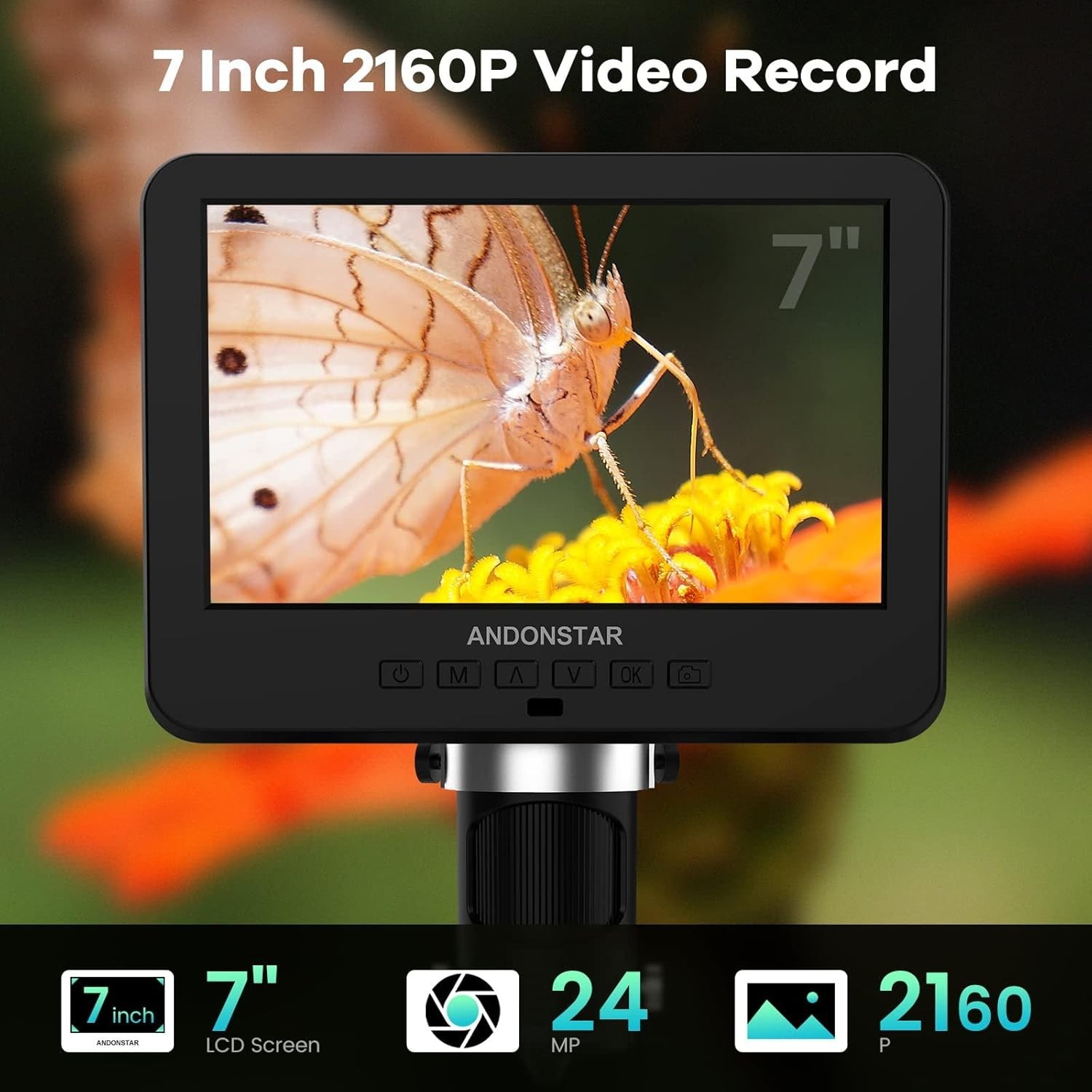 Andonstar AD246S-M HDMI Digital Microscope-7″ (HDMI) 3 Lens