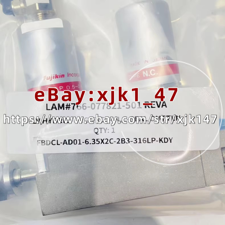 FUjIkin 0.5-0.6MPa, 766-077821-501 Lam gas valve, diaphragm valve, 316L-P /xjk