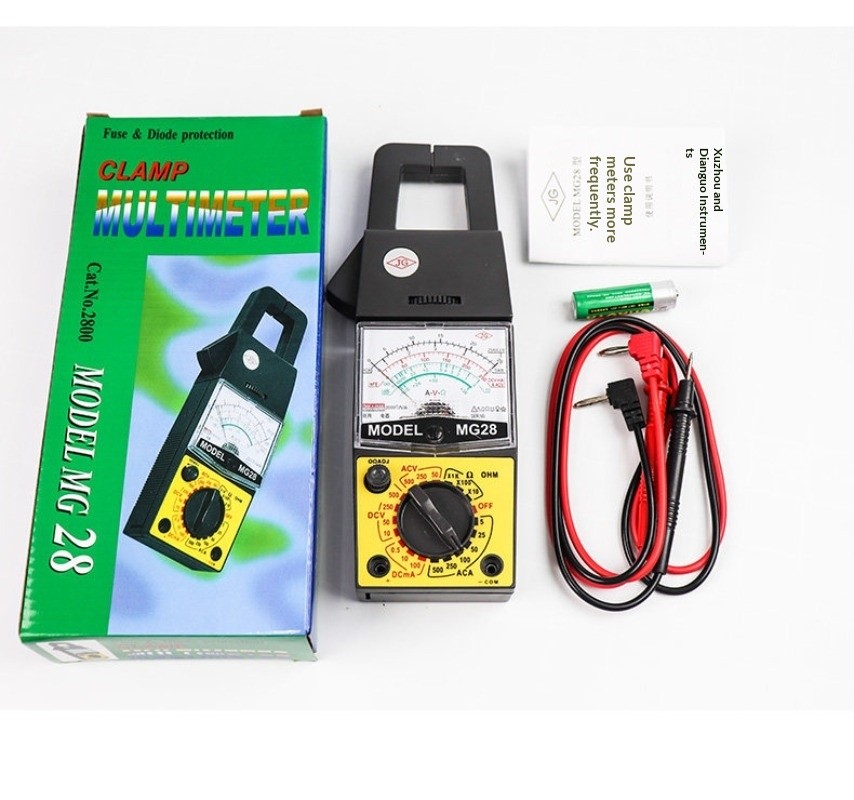 Pointer Clamp Multimeter AC Current Voltage Resistance Measuring Tool