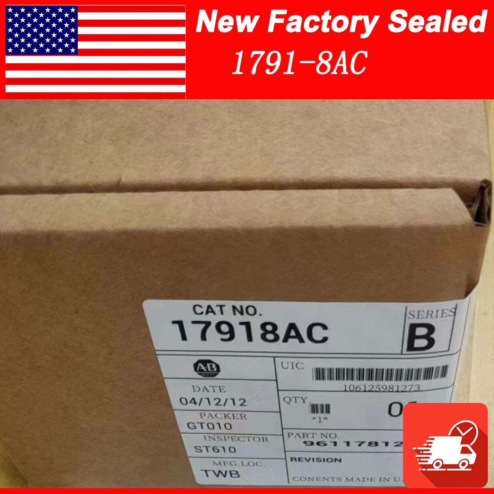 AB 1791-8AC Series B Block I/O Module 120VAC 8 Inputs 8 Outputs Free Shipping