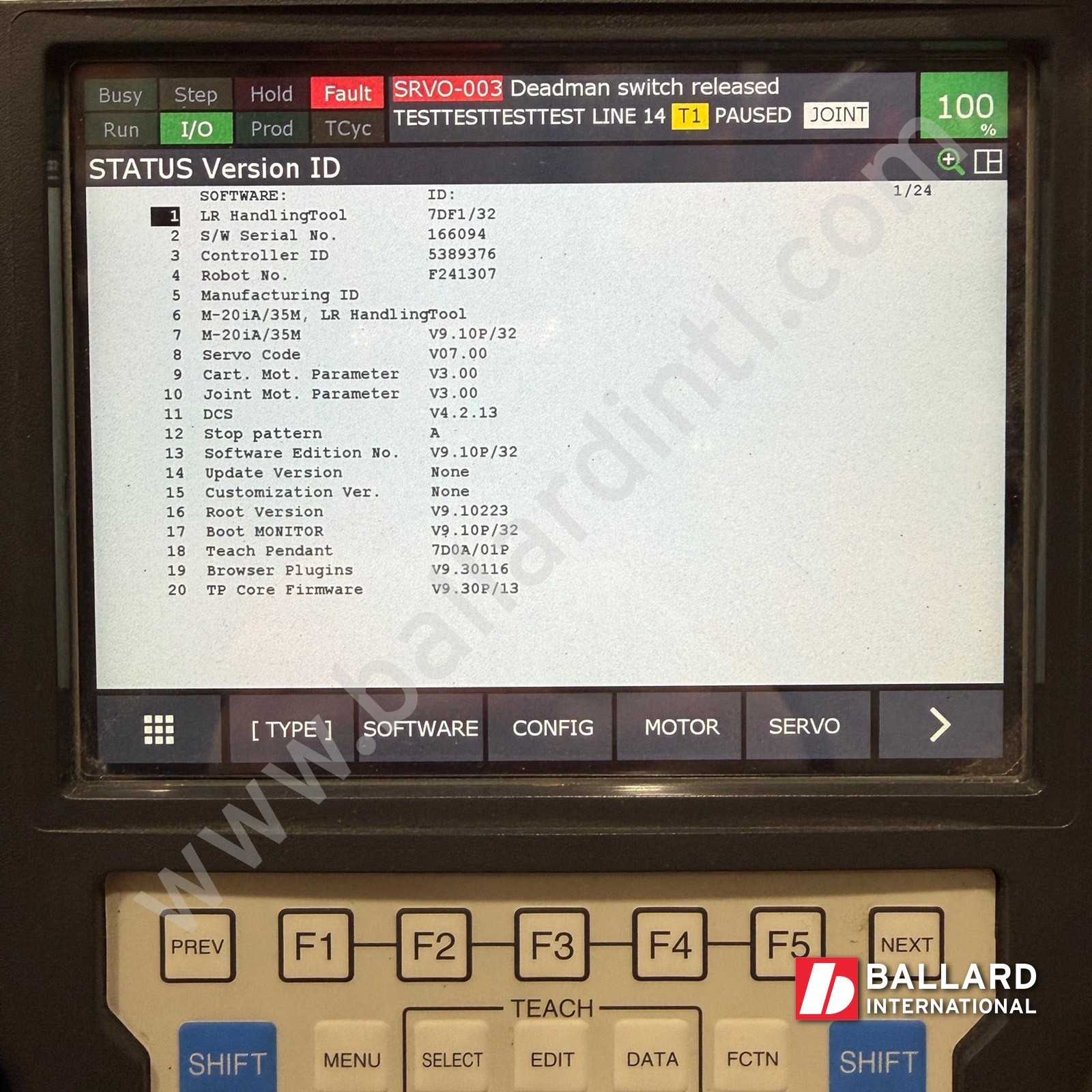 FANUC M-20iA/35M Robot System w/ R30iB Mate Plus – ZERO HOURS! – F241307