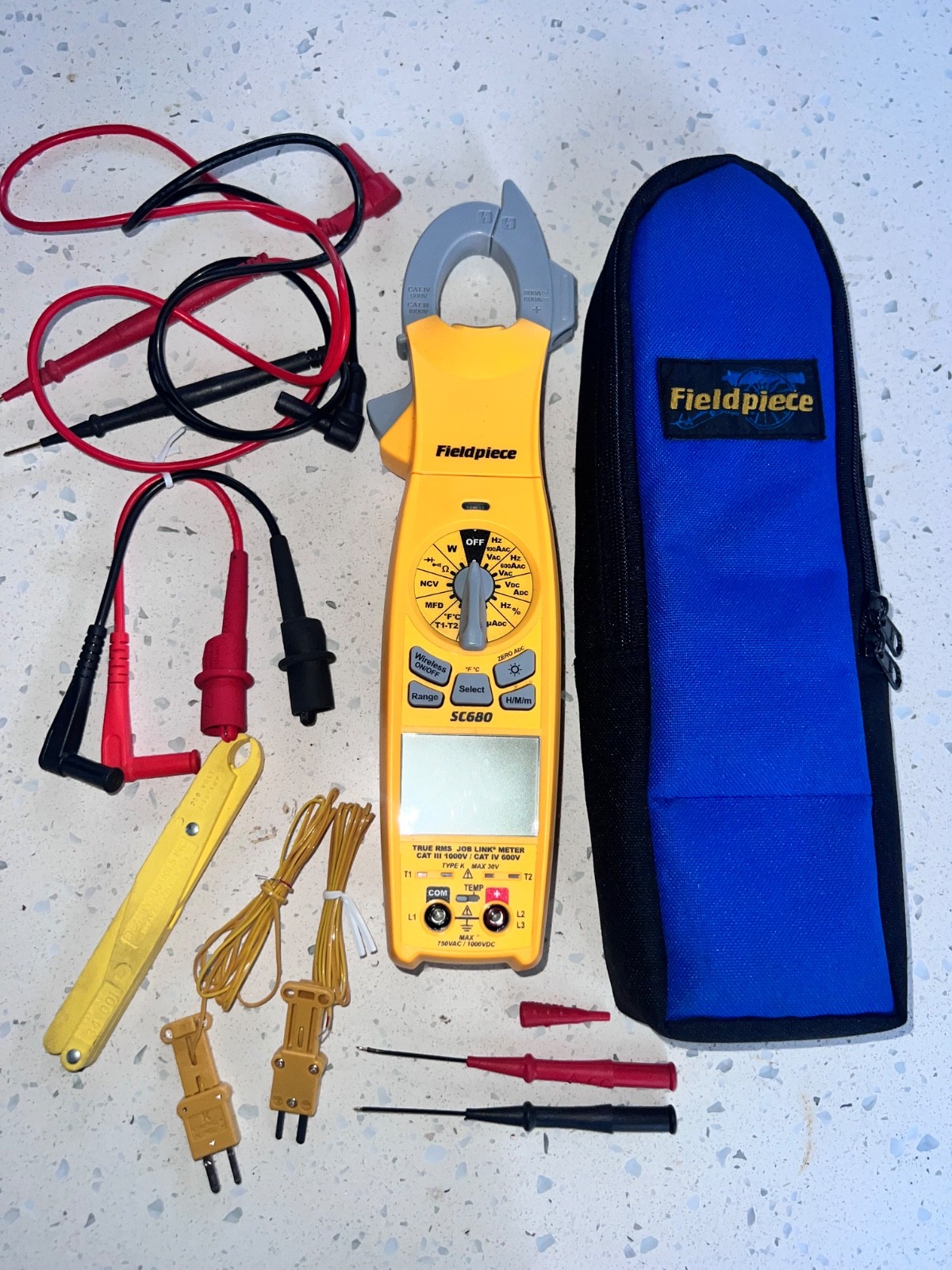 Fieldpiece SC680 True-RMS Wireless AC Clamp Multimeter CAT III 1000v CAT IV 600v