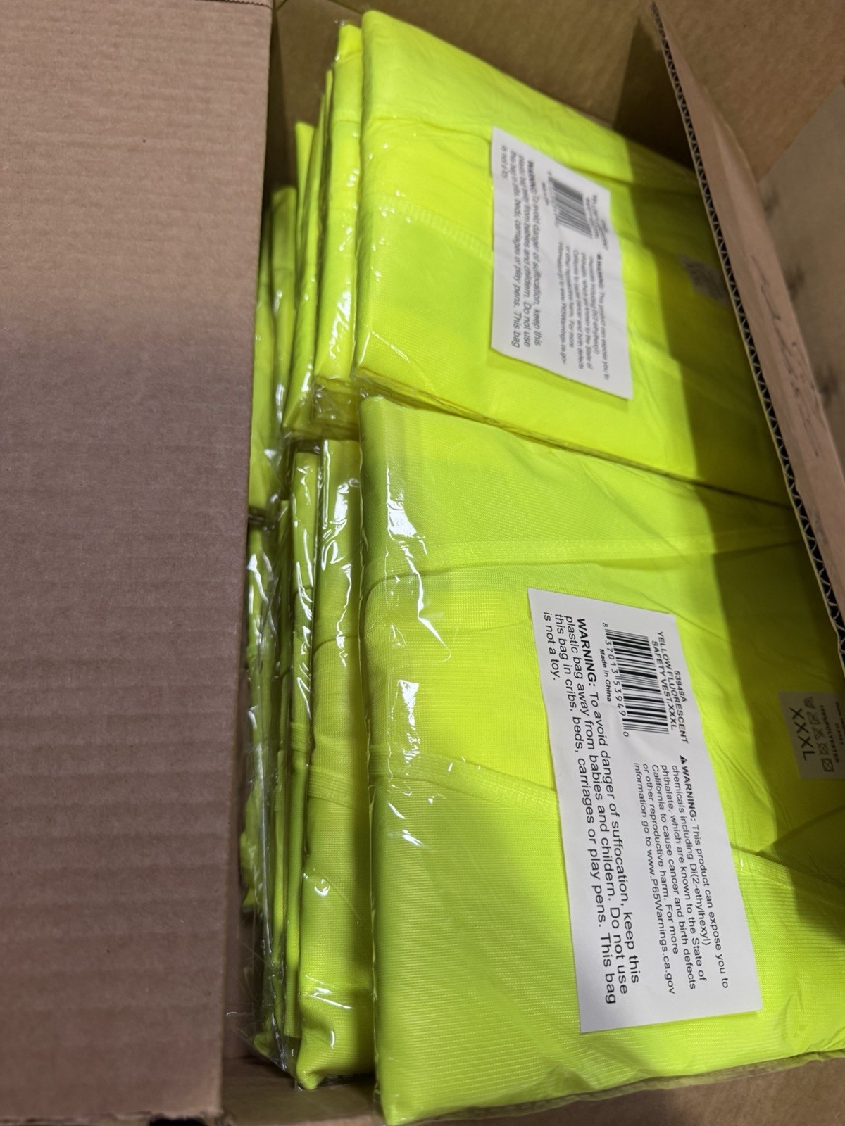 20-pack Neiko High Visibility Safety Vest, ANSI Class 2, No Pocket,XXXL