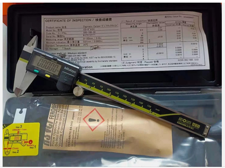 Mitutoyo Digimatic 0-6 inch Digital Vernier Caliper