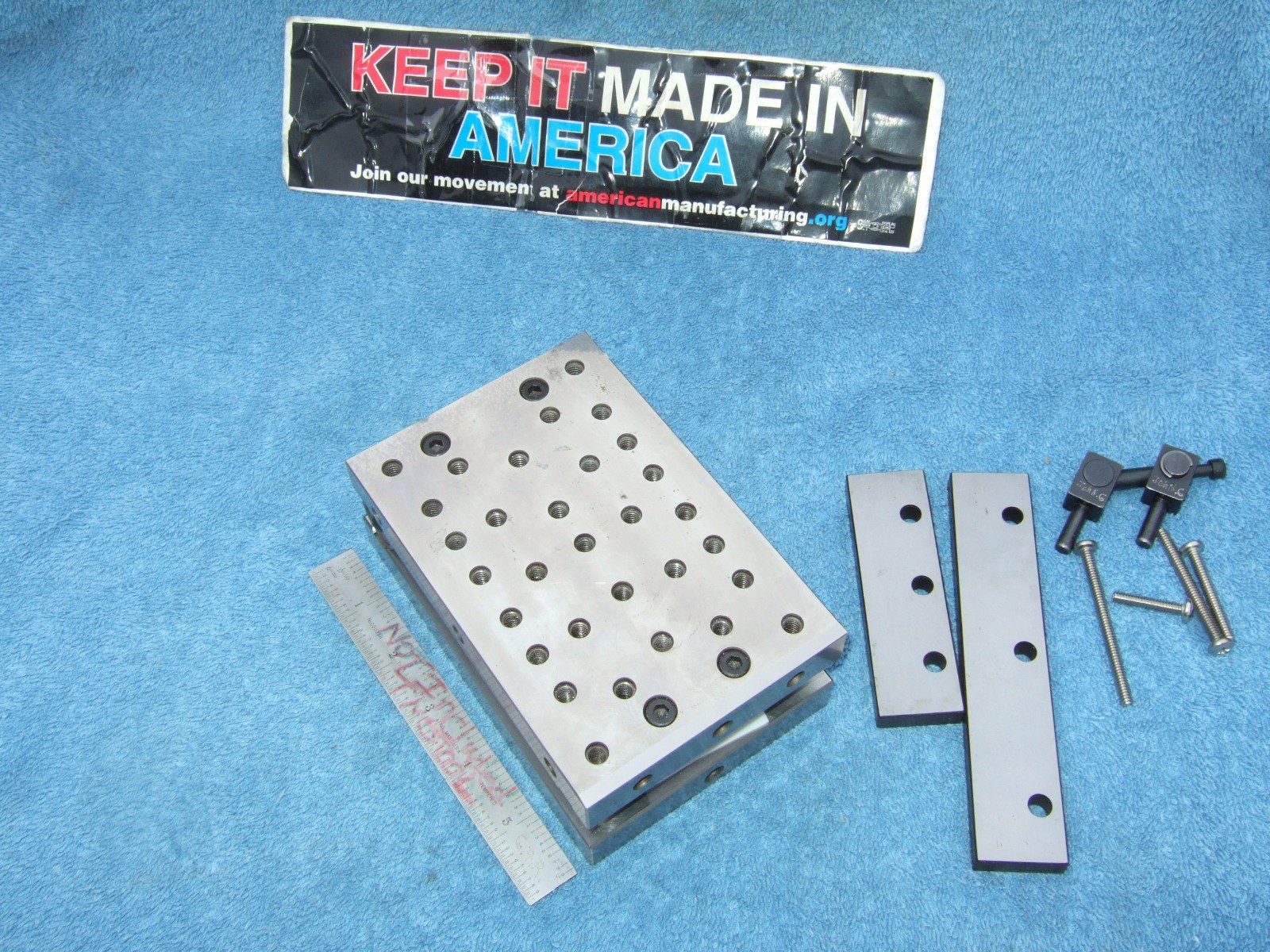 HERMANN SCHMIDT PNM4X6 Single Angle Adjustable Sine Plate Used $1150 WHEN NEW QA