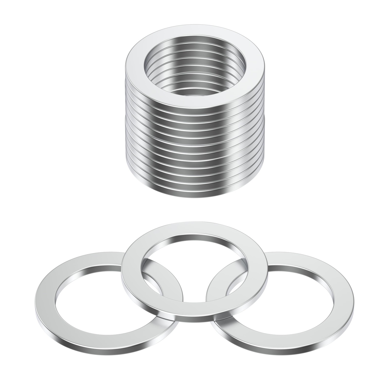 Oil Drain Plug Gasket Crush Washer – 18mm Aluminum Crush Washers for Leak Proof