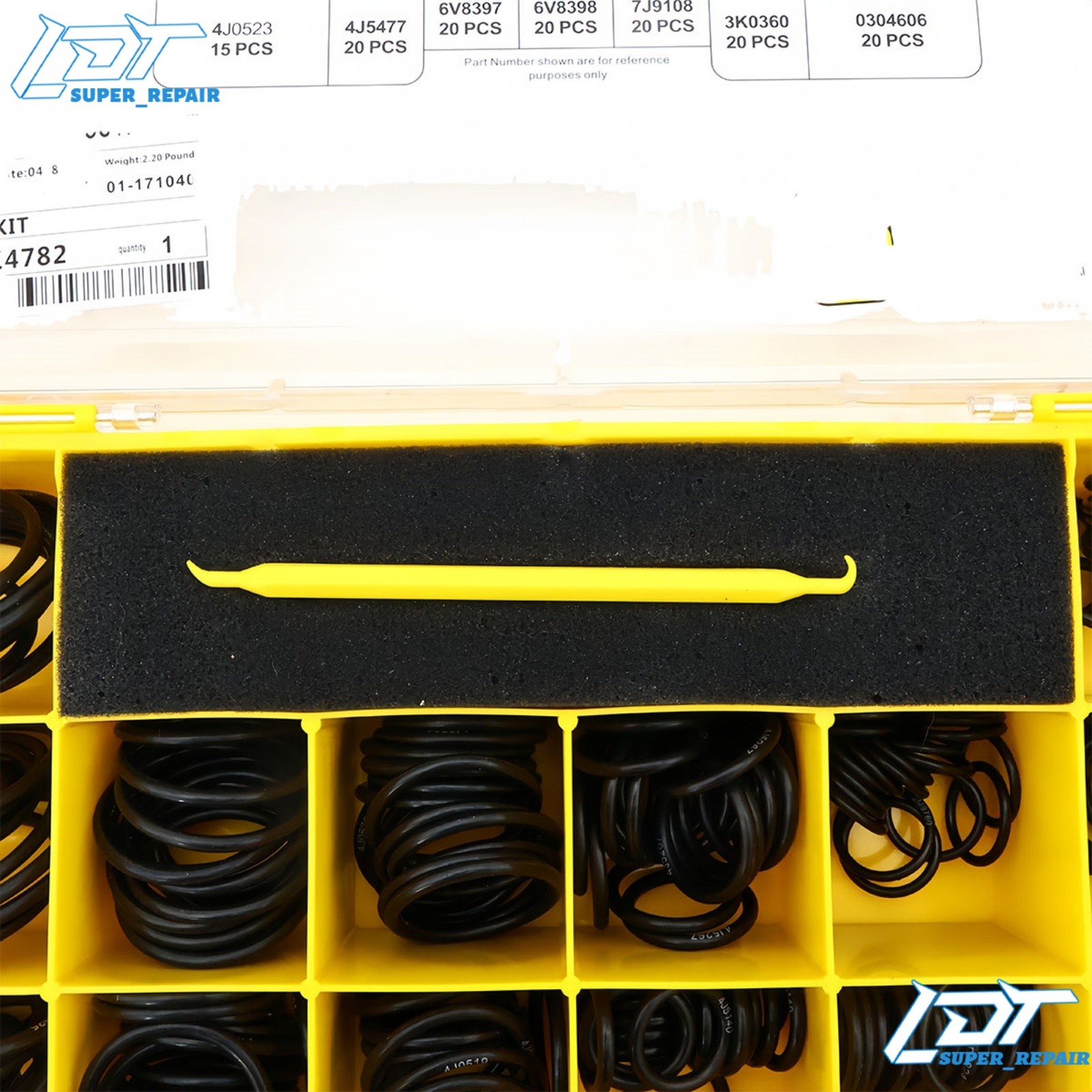 4C-4782 For SAE STOR ORFS 61 62 Nitrile90 580Pcs Seal O-Ring Kit