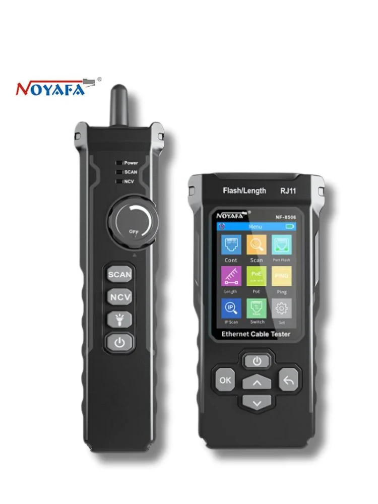 NOYAFA NF-8506 LCD Digital Network Cable LAN Ethernet Tester Rechargeable