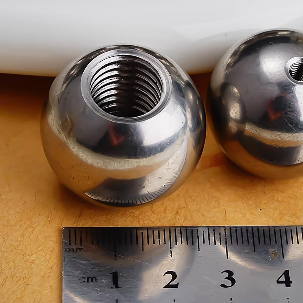 Stainless Steel Balls With Female Threaded Hole Ball Knob Nuts Ø5mm-40mm M2-M20