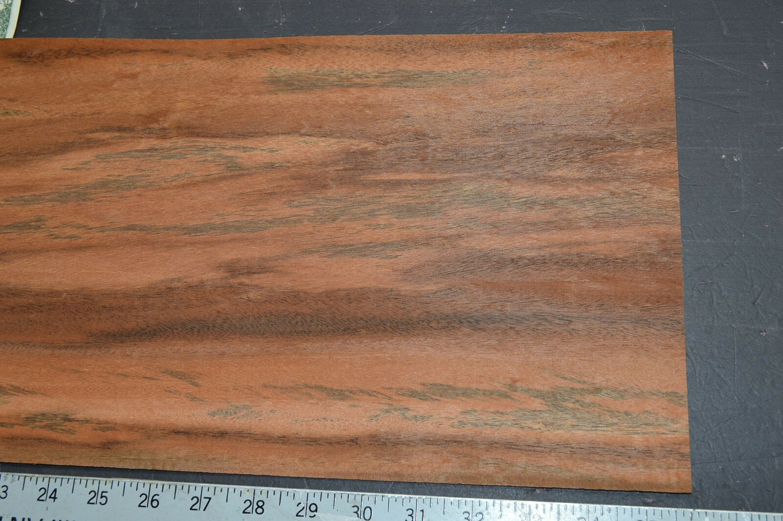 Tigerwood Raw Wood Veneer Sheet 9 x 35 inches 1/42nd UGLY! 7649-34