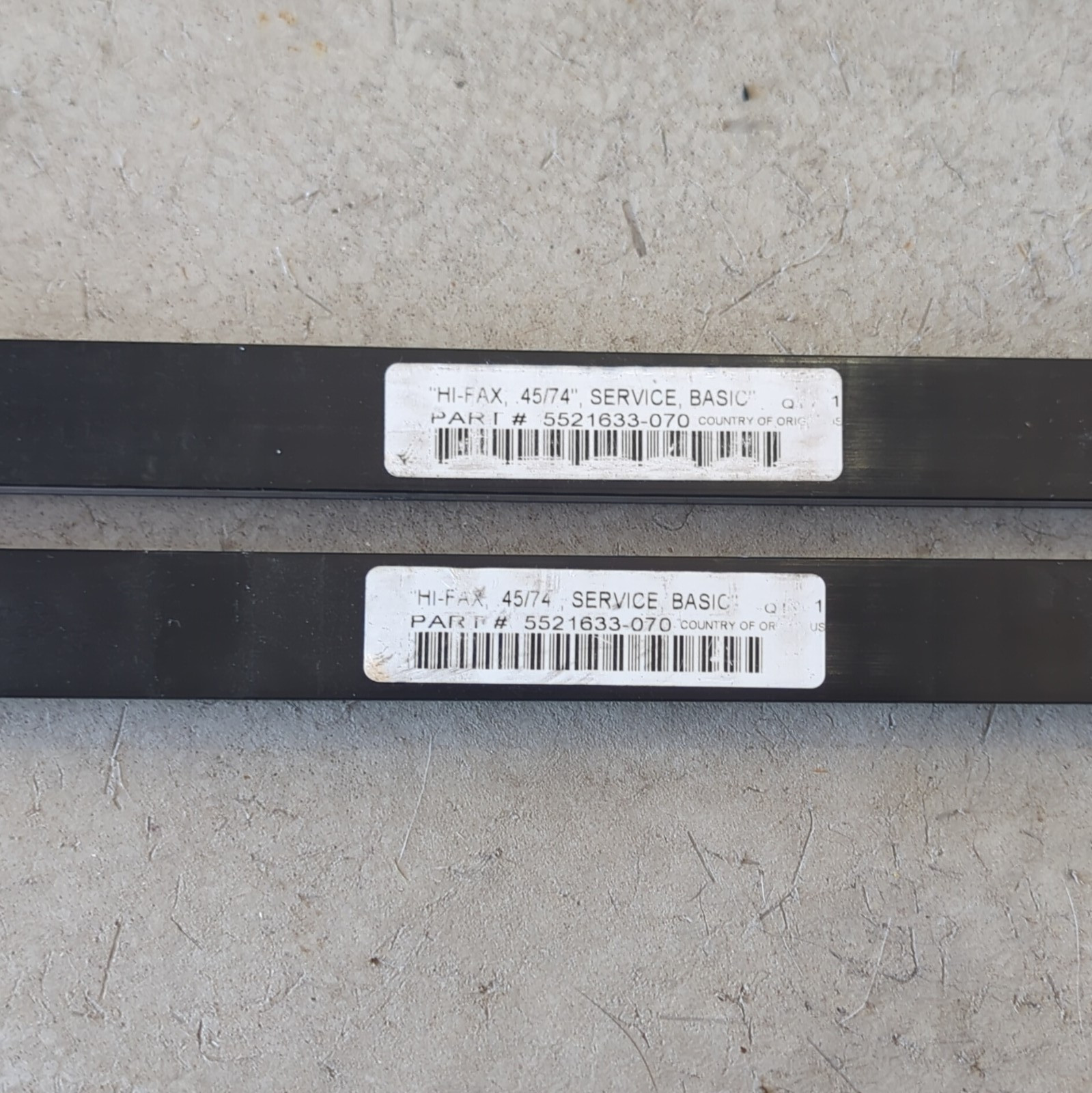 Polaris Part Number 5521633-070, Gloss Black Slides For 137in Polaris Pro S Axys