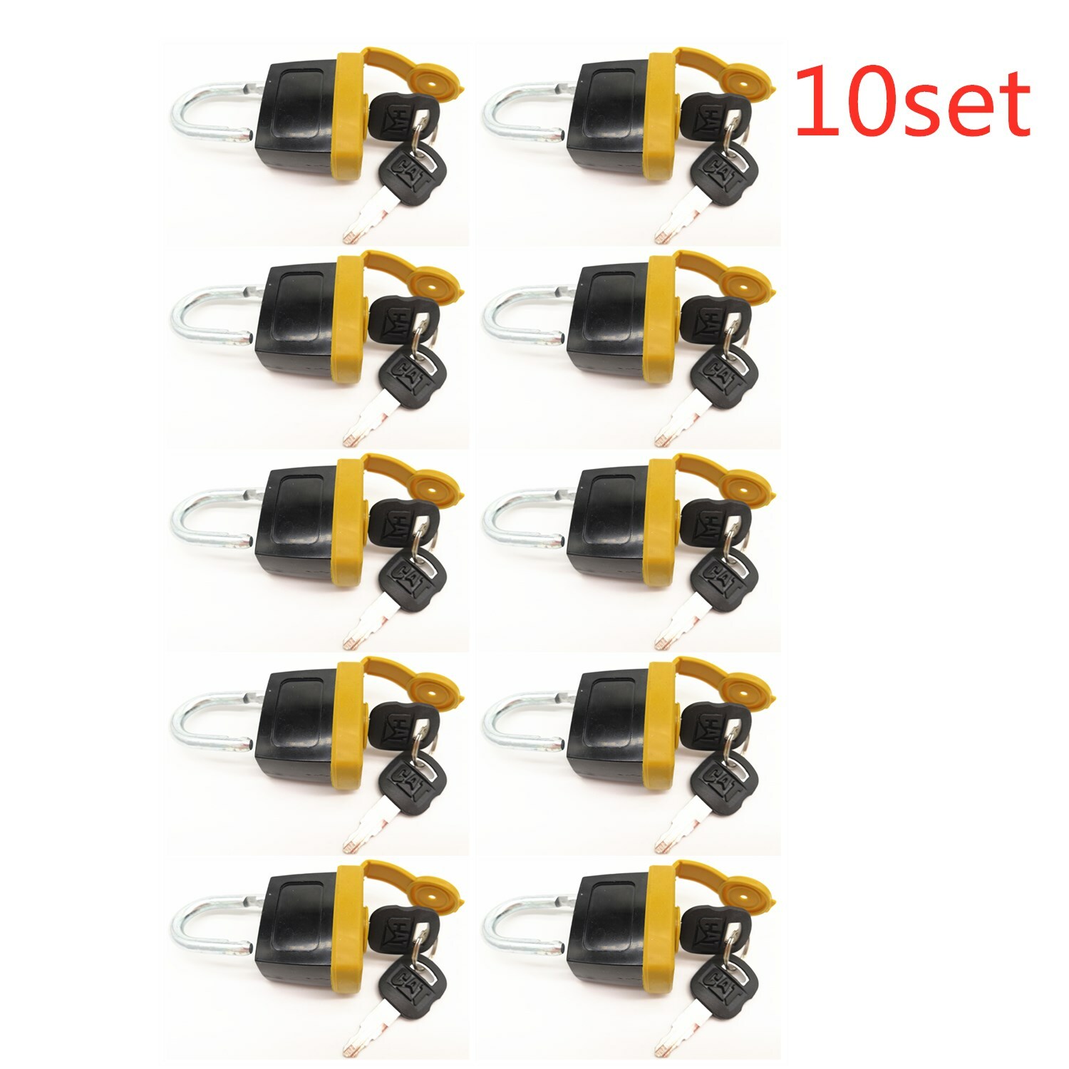 10set 246-2641 Pad lock with 2pc Key 5P8500 For Caterpillar CAT 5p8500